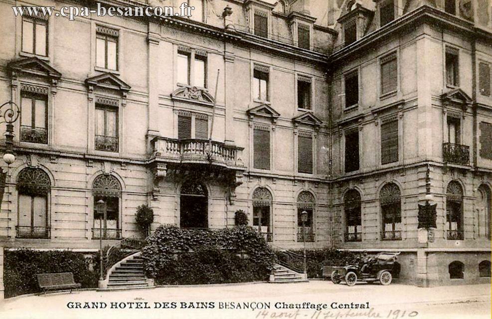 GRAND HOTEL DES BAINS BESANÇON Chauffage Central
